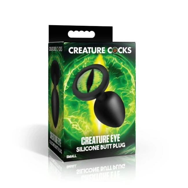Creature Cock Creature Eye Silicone Butt Plug - Design Details: The Green Glass Eye