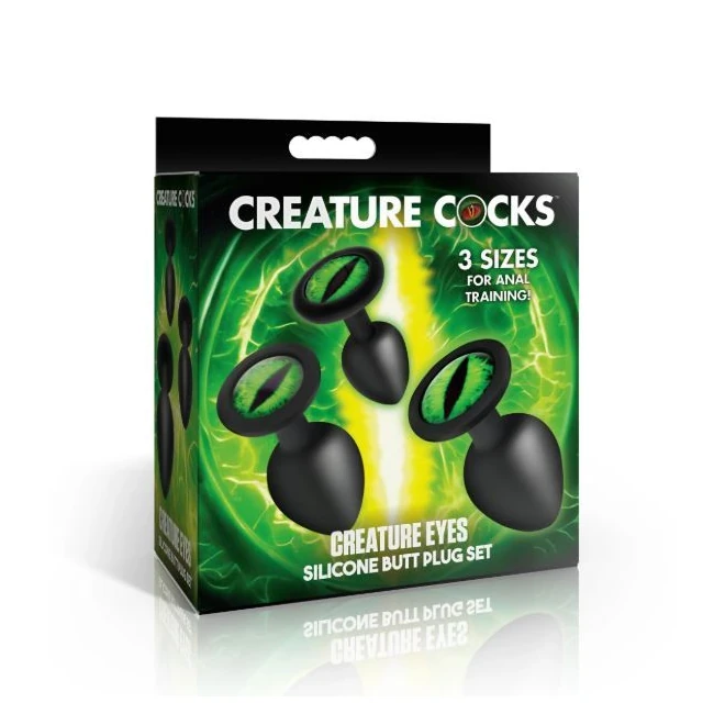 Creature Cock Creature Eyes Silicone Butt Plug Set - Material & Safety