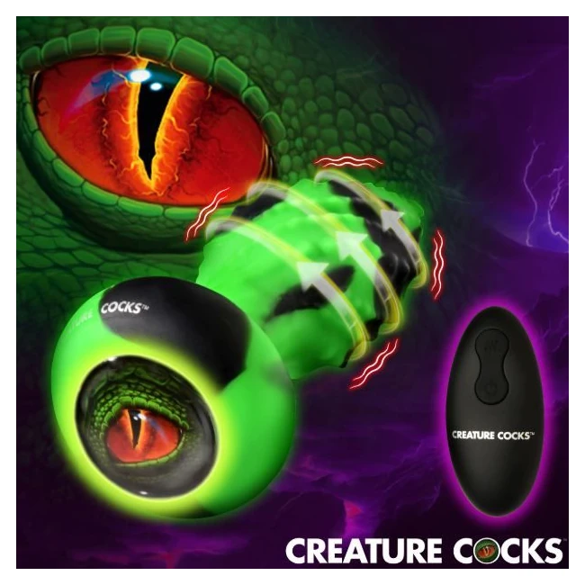Creature Cock Eye of the Spawn Vibrating/ Squirming Butt Plug - Shape & Comfort