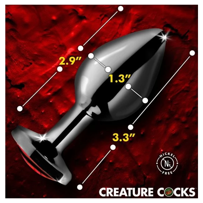 Creature Cock Sinister Eye Metal Butt Plug - Graduated Sizing