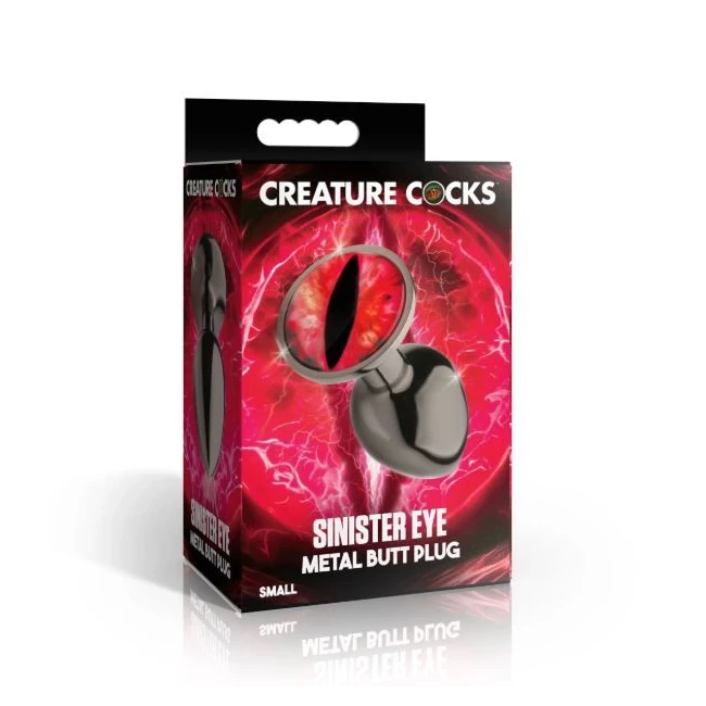Creature Cock Sinister Eye Metal Butt Plug - Design Details