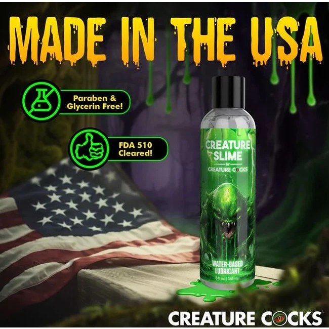 CREATURE COCKS CREATURE SLIME WATER BASED LUBE - Creature Cocks Creature Slime Water-Based Lubricant