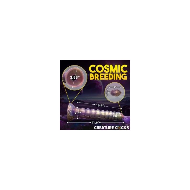 Creature Cocks Deep Invader Tentacle Ovipositor Silicone Dildo W/ Eggs - Material Feel & Safety