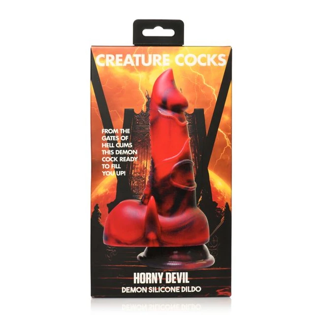 Creature Cocks Horny Devil Demon Silicone Dildo - Size & Fit