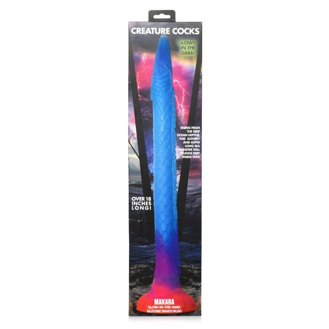 Creature Cocks Makara Glow in the Dark Silicone Snake Dildo - Material Feel & Safety