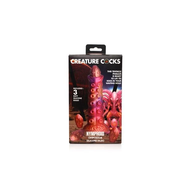 Creature Cocks Nymphoid Ovipositor Silicone Dildo - Specifications & Colors