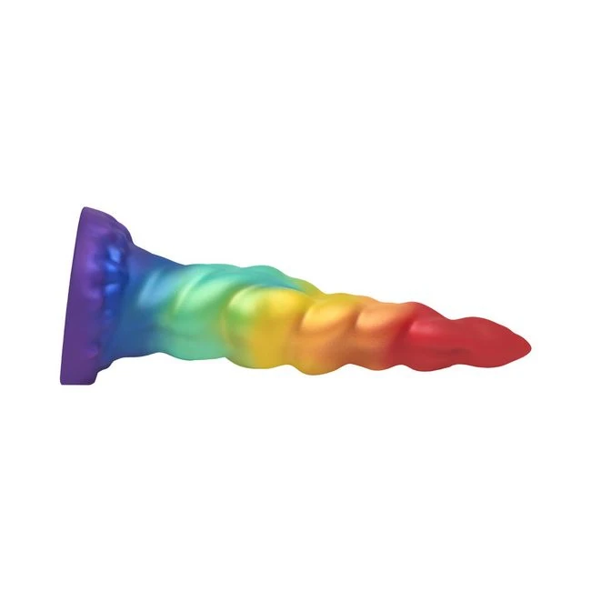 Creature Cocks Rainbow Horn Silicone Dildo - Material Feel & Construction