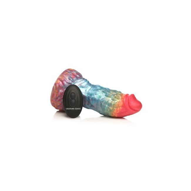 Creature Cocks Rainbow Phoenix Vibrating Silicone Dildo - How It Feels