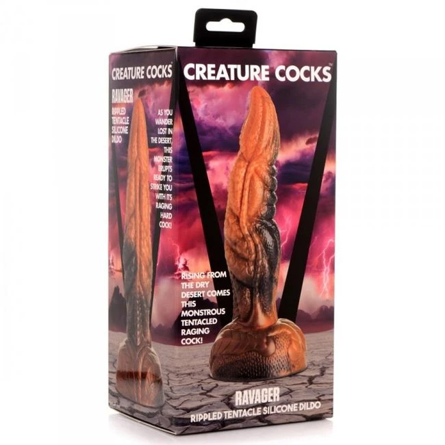 Creature Cocks Ravager Rippled Tentacle Silicone Dildo - Features & Usage