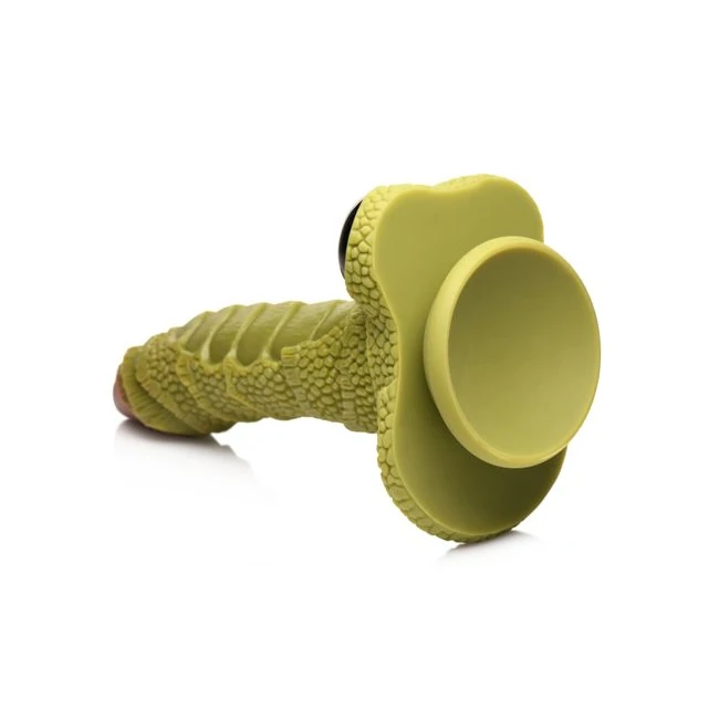 Creature Cocks Swamp Monster Green Scaly Silicone Dildo - Shape & Texture