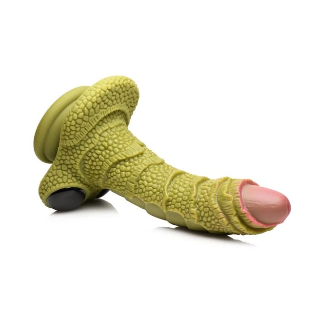 Creature Cocks Swamp Monster Green Scaly Silicone Dildo - Material Feel & Safety