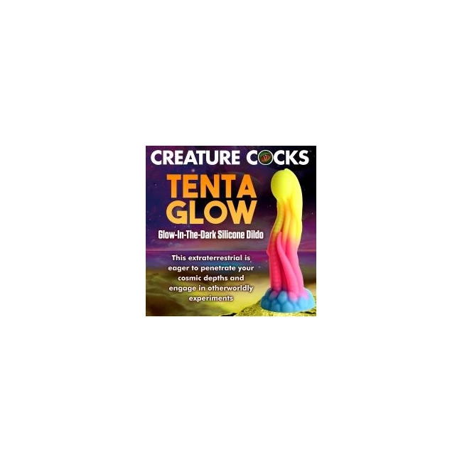 Creature Cocks Tenta-glow Glow in the Dark Dildo - Size & Fit