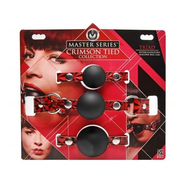 Crimson Tied Triad Interchangeable Silicone Ball Gag - Build & Quality