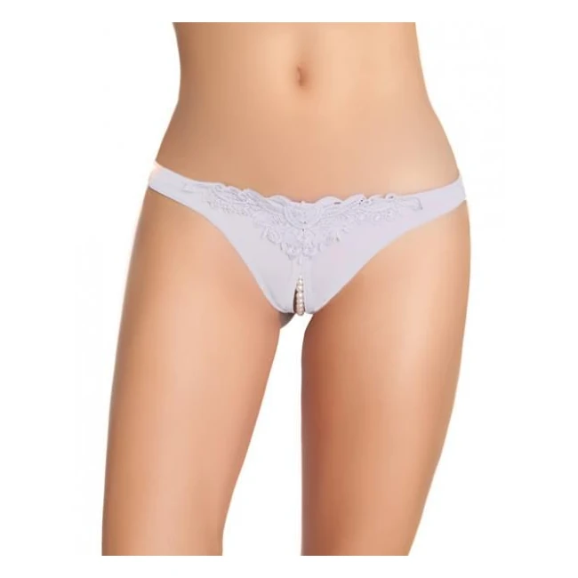 Crotchless Thong With Pearls - Fit & Sizing