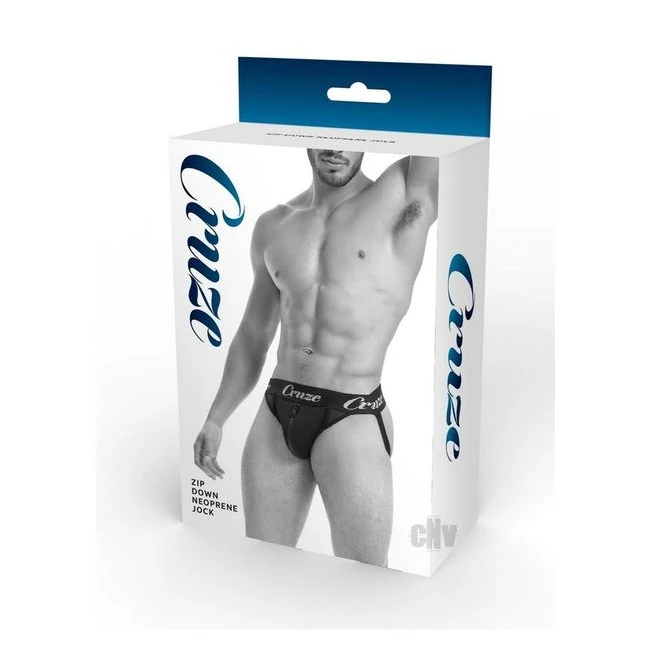 Cruze Buckle Up Zip Jockstrap Blk - Overview