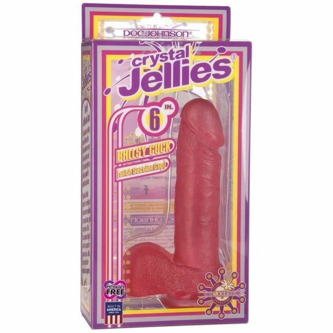 Crystal Jellies Realistic Cock W/ Balls - Material Feel & Safety