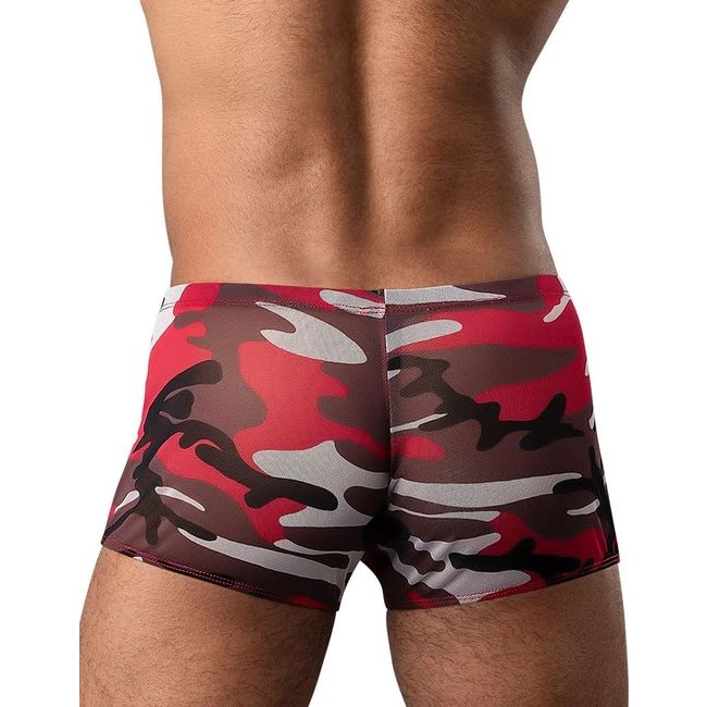 Cumouflage Mini Short Red Xl - Fabric & Feel