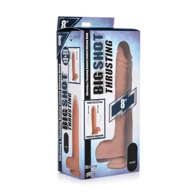 Curve Novelties Big Shot 8" Thrusting Dildo W/remote Control - Flesh - What Is the Curve Novelties Big Shot 8" Thrusting Dildo W/remote Control - Flesh?