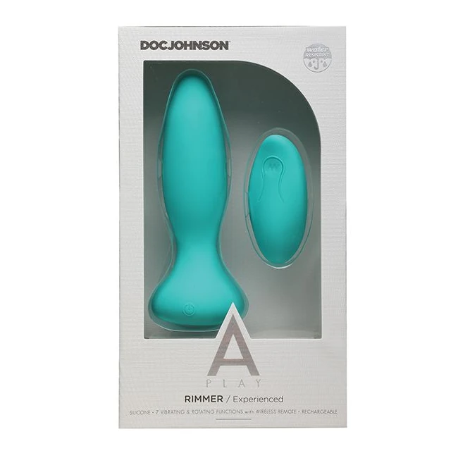 A-play Rimmer Experienced Plug Rechargeable W/ Remote Teal - How It Feels