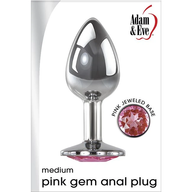 Adam & Eve Pink Gem Anal P Medium - Product Overview