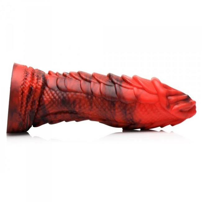 Creature Cocks Fire Drago Scaly Silicone Dildo - Shape & Texture
