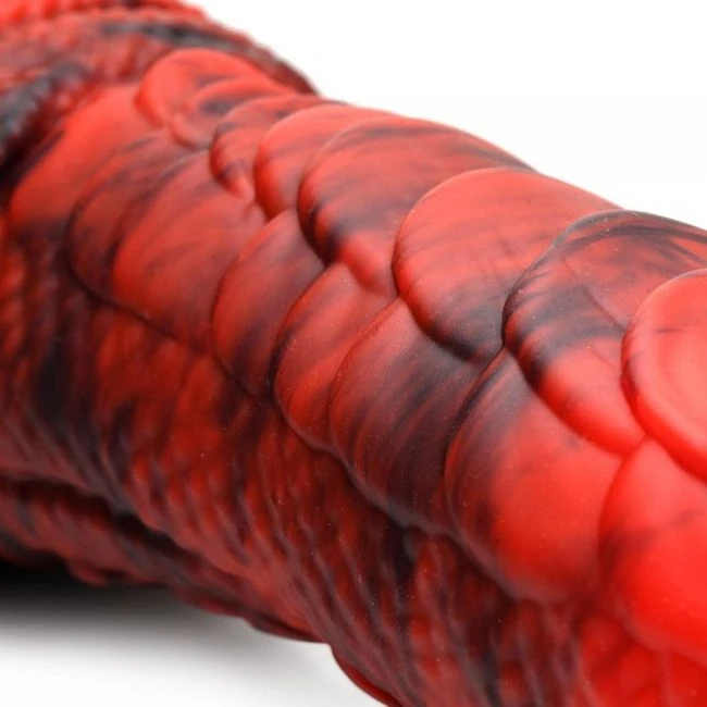 Creature Cocks Fire Drago Scaly Silicone Dildo - Material Feel & Safety