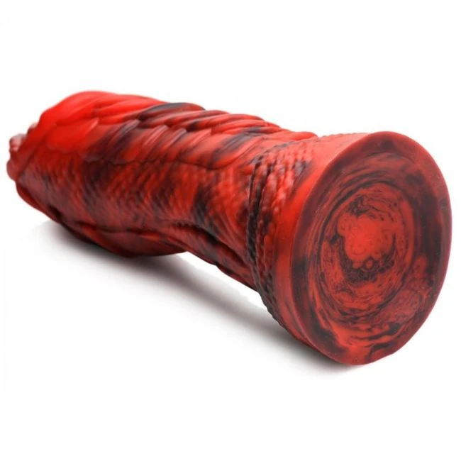 Creature Cocks Fire Drago Scaly Silicone Dildo - Size & Fit