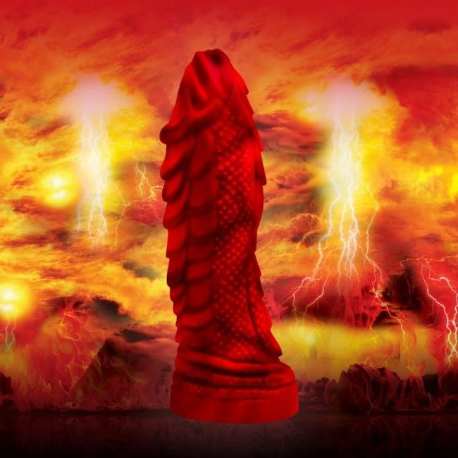 Creature Cocks Fire Drago Scaly Silicone Dildo - Features & Usage