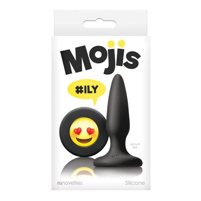 Moji's #ily Butt Plug Blac - Shape & Texture