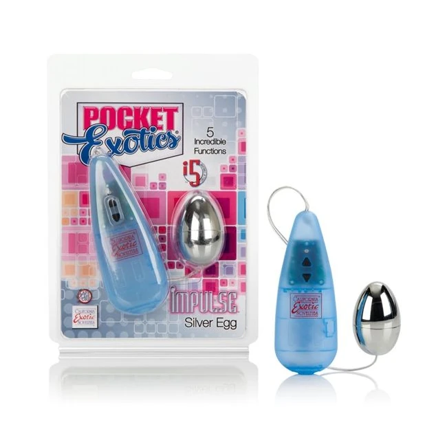 Pocket Exotic Impulse Pock Pack Silver Egg - Vibration Modes and Features