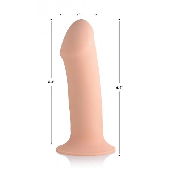 Squeeze-it Squeezable Thic Phallic Dildo- Flesh - How It Feels