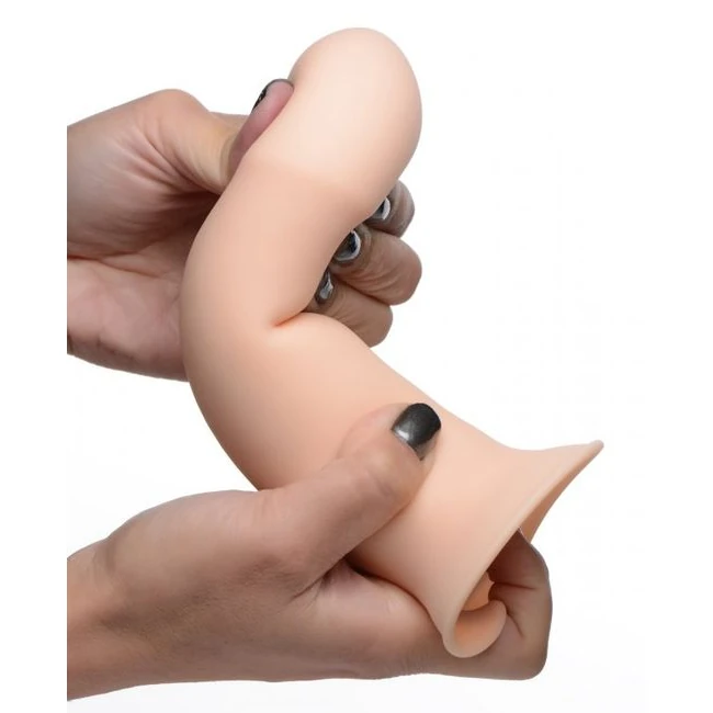 Squeeze-it Squeezable Thic Phallic Dildo- Flesh - Material & Safety