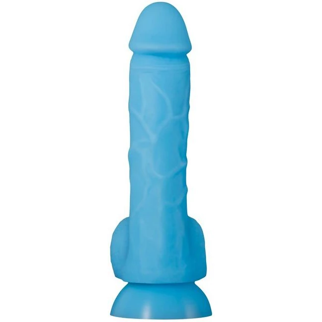 Touch & Glow Blue Dildo - Shape & Texture