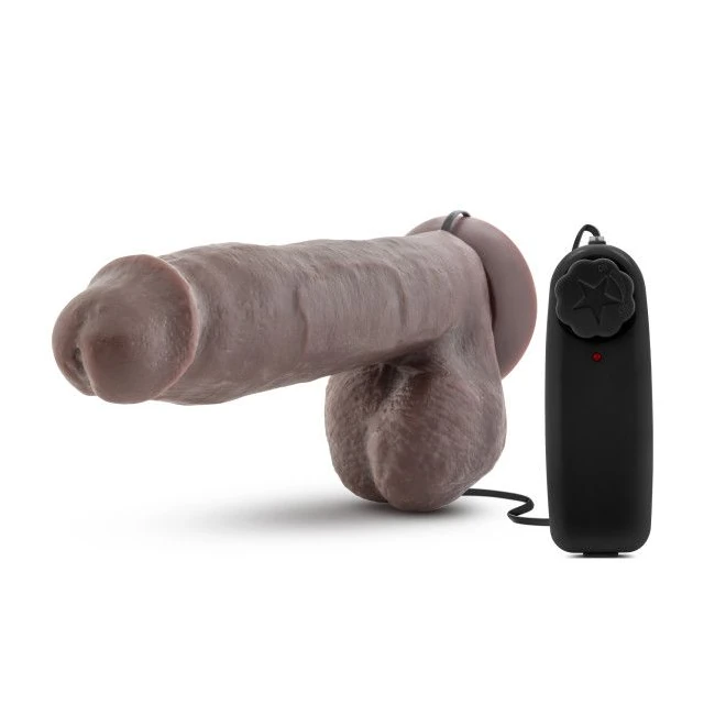 X5 Plus 8 Realistic Cock Chocolate Vibrating " - How It Feels