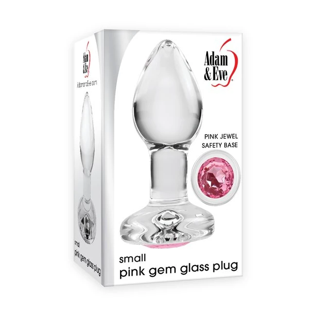 Adam & Eve Pink Gem Glass P Small - Experience the Elegance of the Adam & Eve Pink Gem Glass P Small