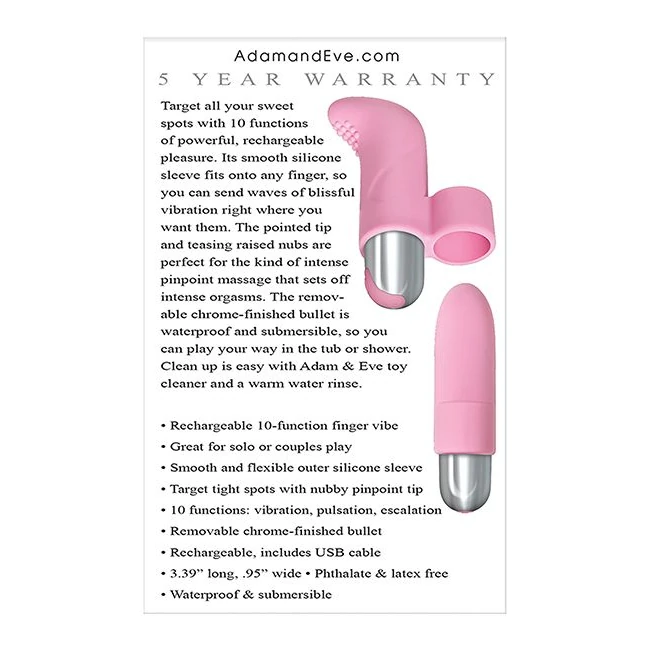 Adam & Eve Rechargeable Fin Vibe - Experience Targeted Pleasure with the Adam & Eve Rechargeable Fin Vibe