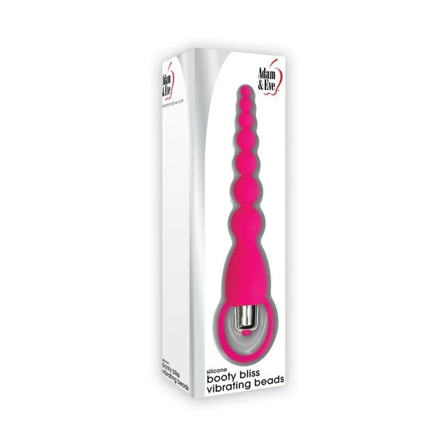 Adam & Eve Silicone Booty Bliss Vibrating Beads Pink - How It Feels