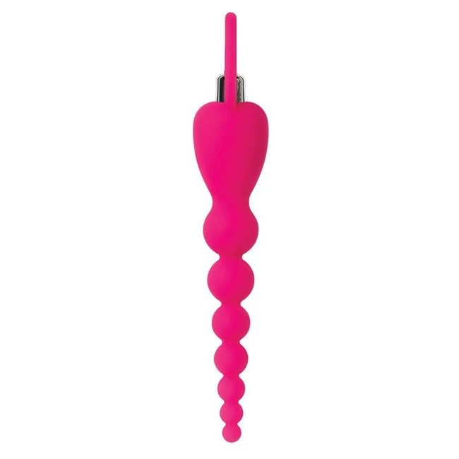 Adam & Eve Silicone Booty Bliss Vibrating Beads Pink - Vibration Modes and Features