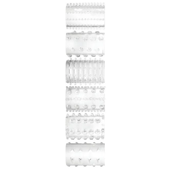 Adam & Eve Super Stretch Tickler Sleeves - Experience Enhanced Stimulation with Adam & Eve Super Stretch Tickler Sleeves