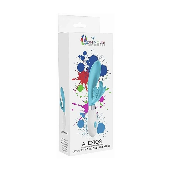 Alexios Butterfly & G-spot Vibrator Turquoise - Experience the Thrill of the Alexios Butterfly & G-spot Vibrator