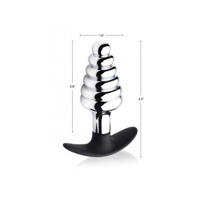 Dark Hive Metal, Silicone Ribbed Anal Plug - Material & Safety
