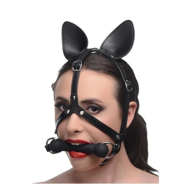 Dark Horse Pony Head Harness with Silicone Bit Black O/s - Build & Quality