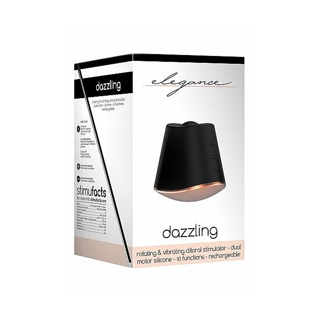 Dazzling Rotating Vibrating Clitoral Stimulator Black - How It Feels