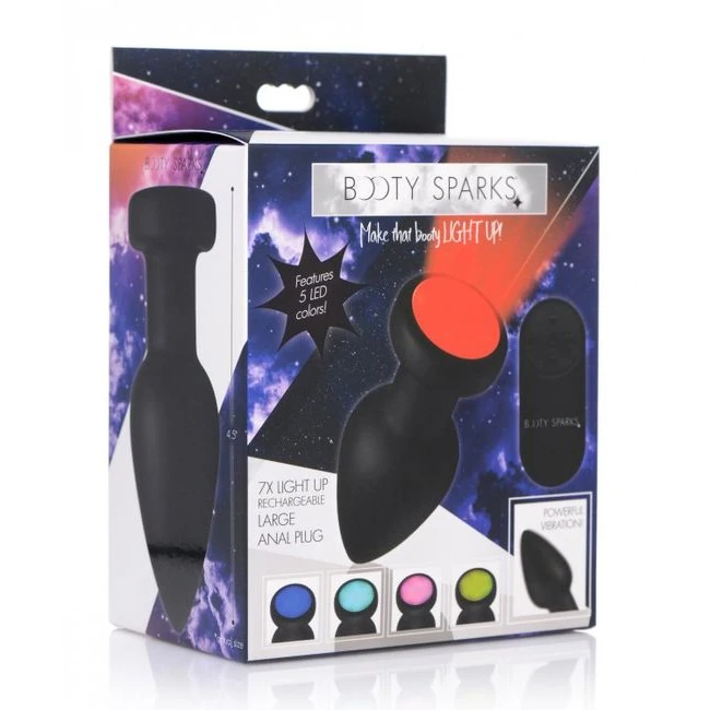 Booty Sparks Silicone Led P Vibrating Large - Power & Performance