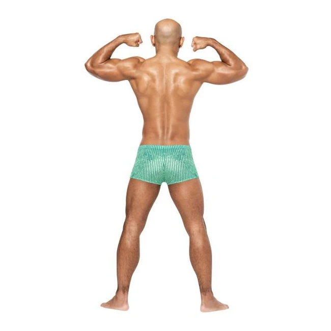 Caribbean Crush Mini Short Mint Large - Fabric & Feel