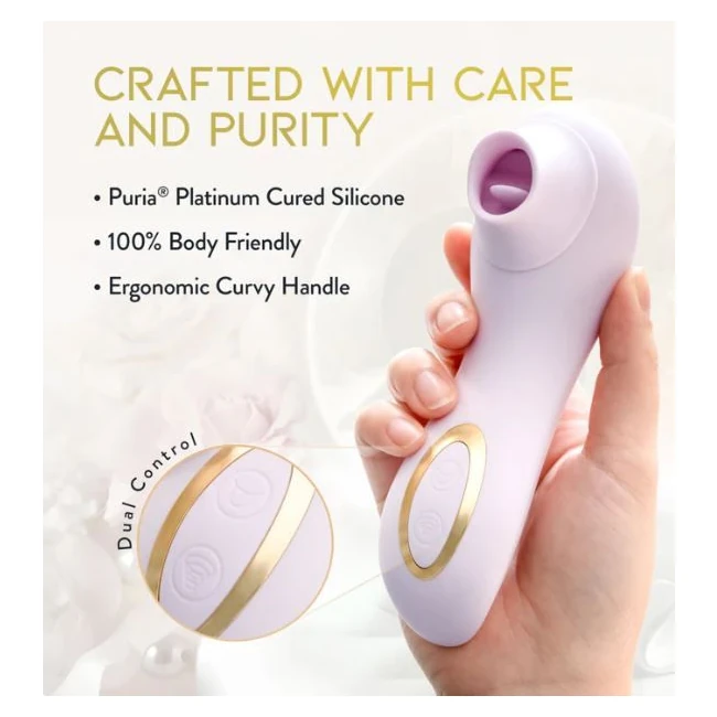 Delice Fleur Air Pulsing Vibe Barely Purple - Vibration Modes