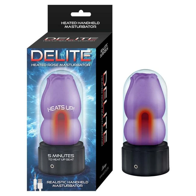 Delite Heated Rose Masturbator - Experience Unmatched Realism with the Delite Heated Rose Masturbator