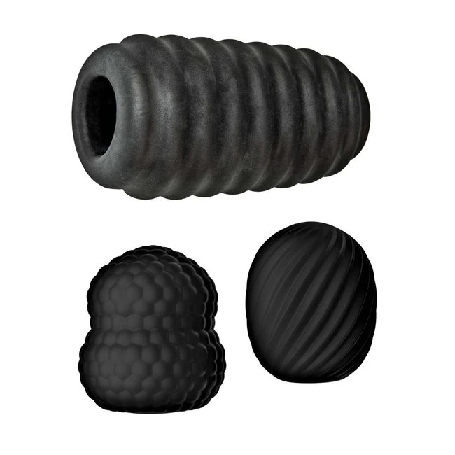 Delite Pocket Masturbator Kit Black - Grip, Control, and Portability