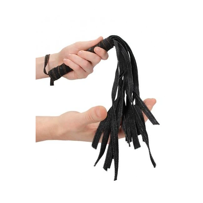 Denim Flogger - Roughend Denim Style - Black - Hardware & Fasteners