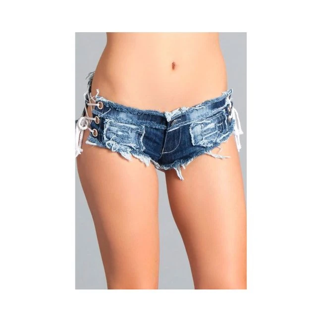 Denim Short W/ Ties - Fabric & Feel